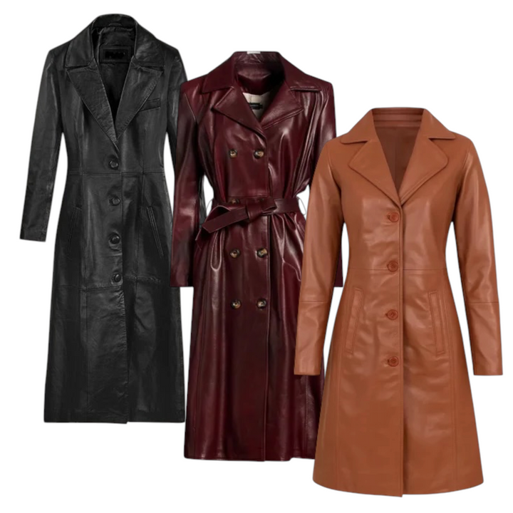 15x WOMENS MID/LONG LEATHER JACKETS