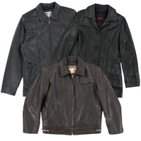 15x GENUINE LEATHER JACKETS - The Hub Vintage Wholesale Limited