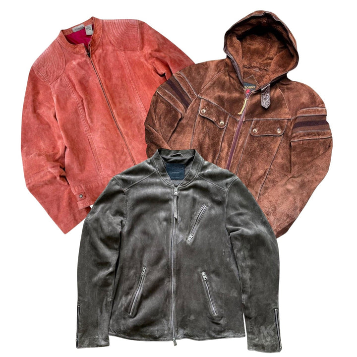 15X WOMENS SUEDE JACKETS - The Hub Vintage Wholesale Limited