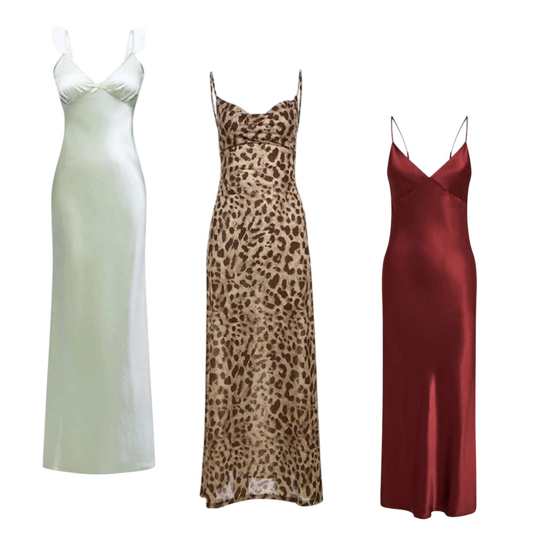 50x Y2K SILK DRESSES
