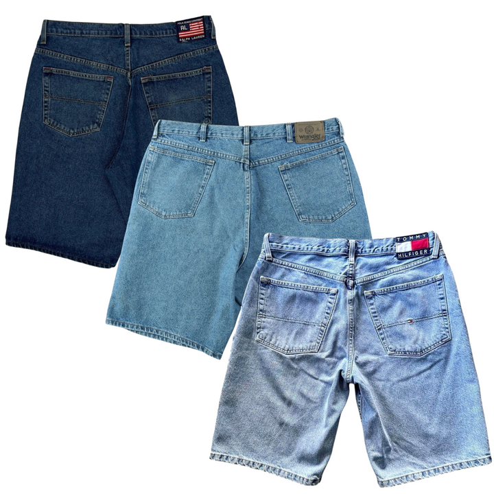 20x BRANDED DENIM SHORTS
