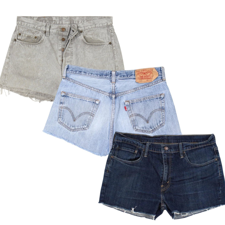 40x LEVIS DENIM SHORT SHORTS - The Hub Vintage Wholesale Limited