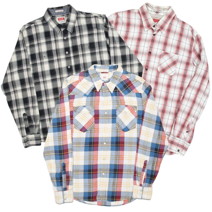 50x LEVIS LEE WRANGLER SHIRTS - The Hub Vintage Wholesale Limited
