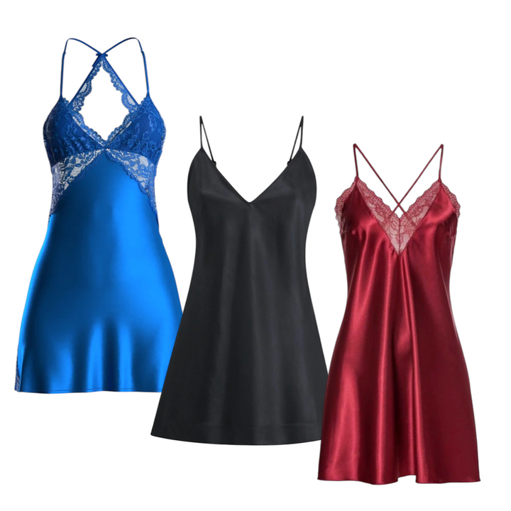 50x Y2K SHORT SILK DRESSES