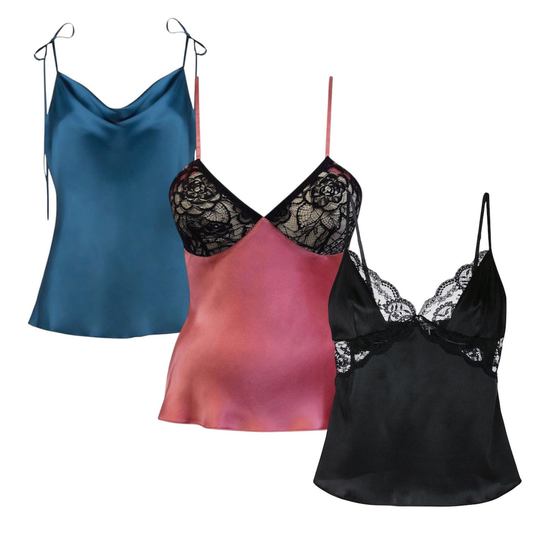 50x Y2K SILK CAMI VEST TOPS