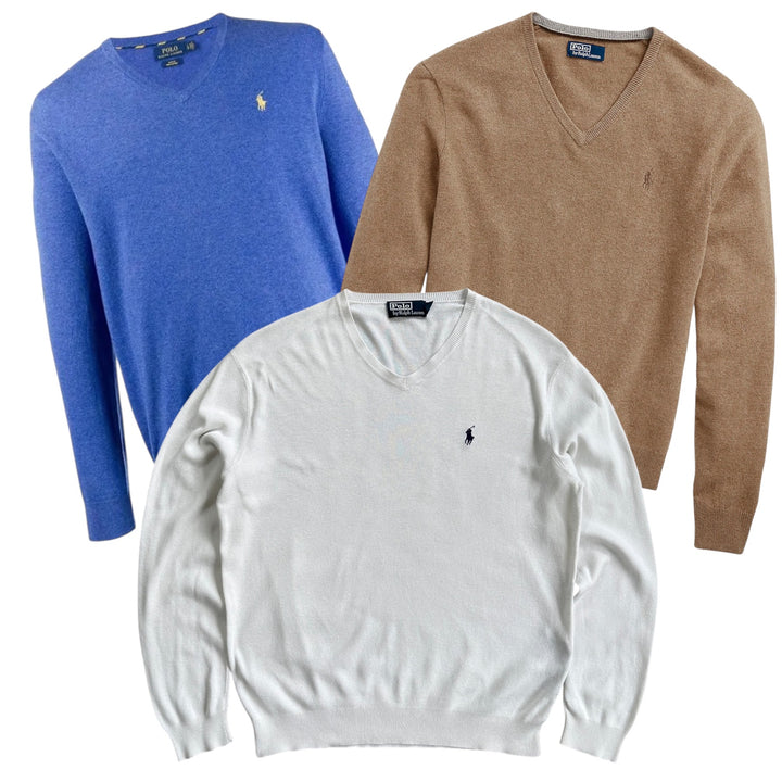 50x MAILLES COL V RALPH LAUREN