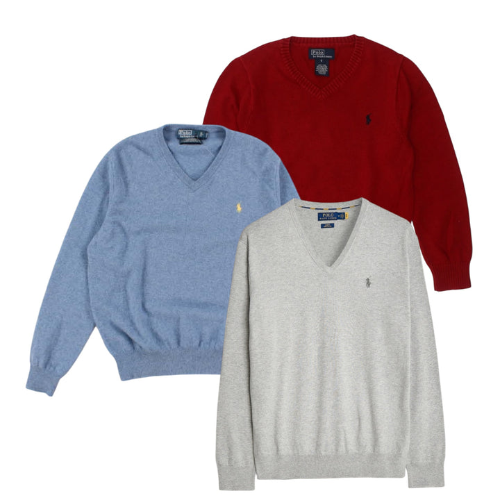 50x MAILLES COL V RALPH LAUREN