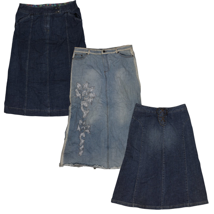 30x Y2K LONG DENIM SKIRTS