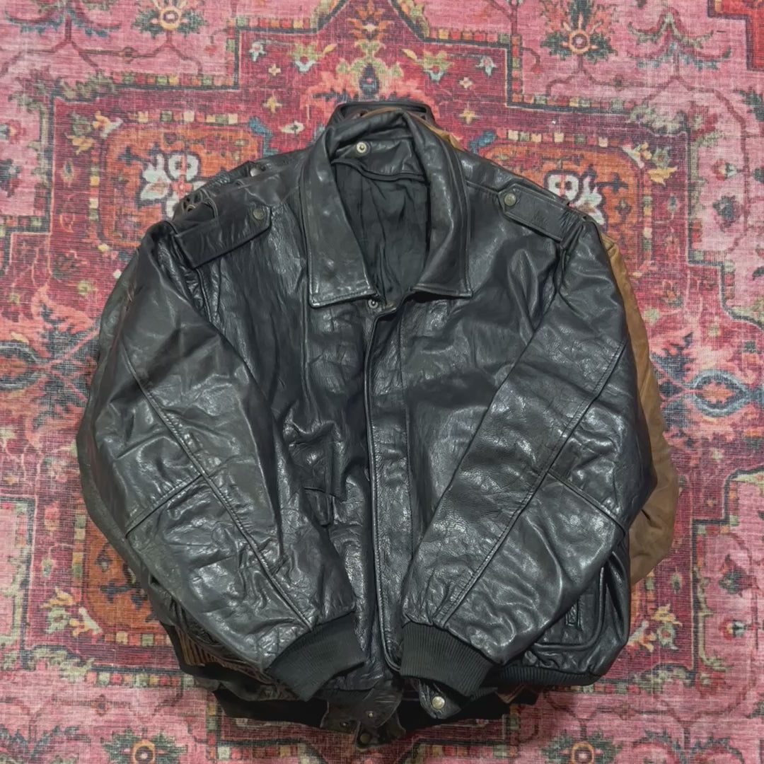 10x GENUINE LEATHER FLYING JACKETS