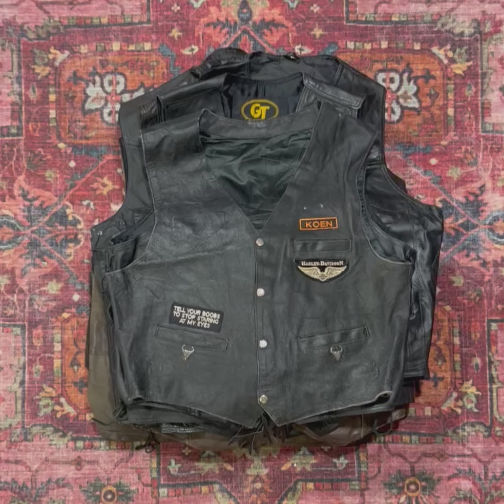 25x CHALECOS DE PIEL AUTÉNTICA