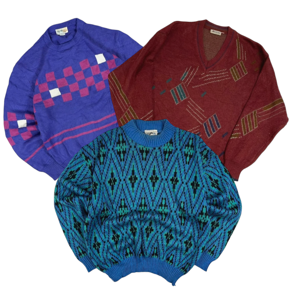 30 80's style knitwear vintage wholesale bundle