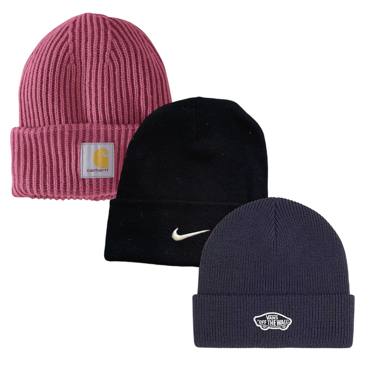 30 branded beanies vintage wholesale bundle 
