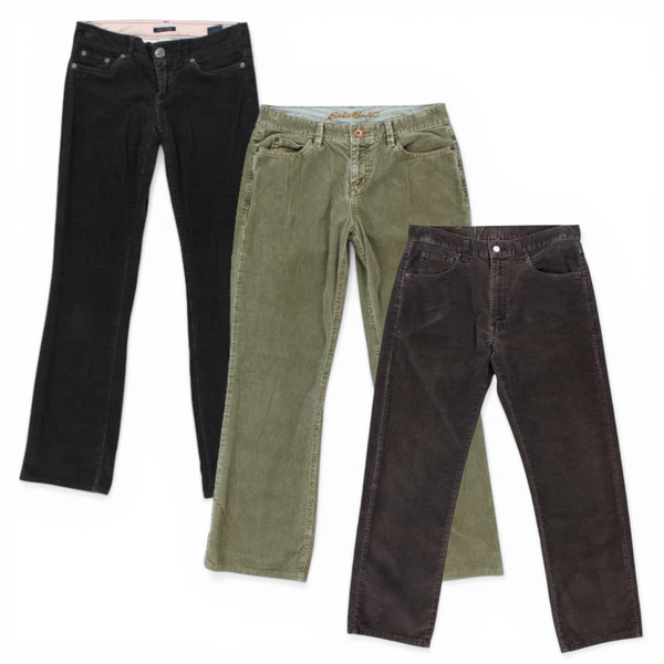 30x BRANDED CORDUROY TROUSERS – The Hub Vintage Wholesale Limited