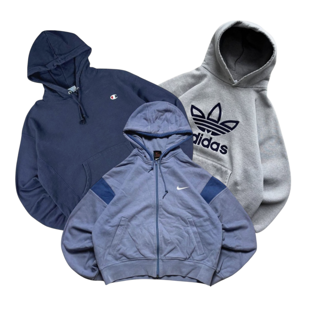30 branded hoodies vintage wholesale bundle 
