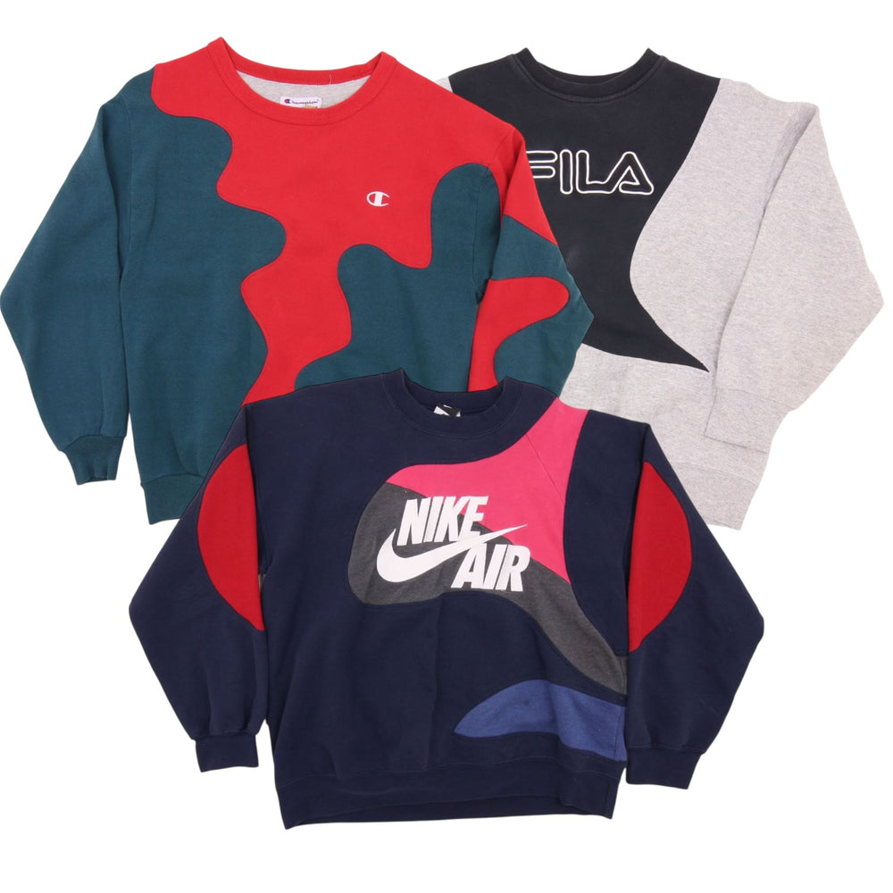 50 rework branded sweatshirts vintage wholesale bundle 