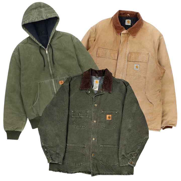 10 carhartt jackets vintage wholesale bundle