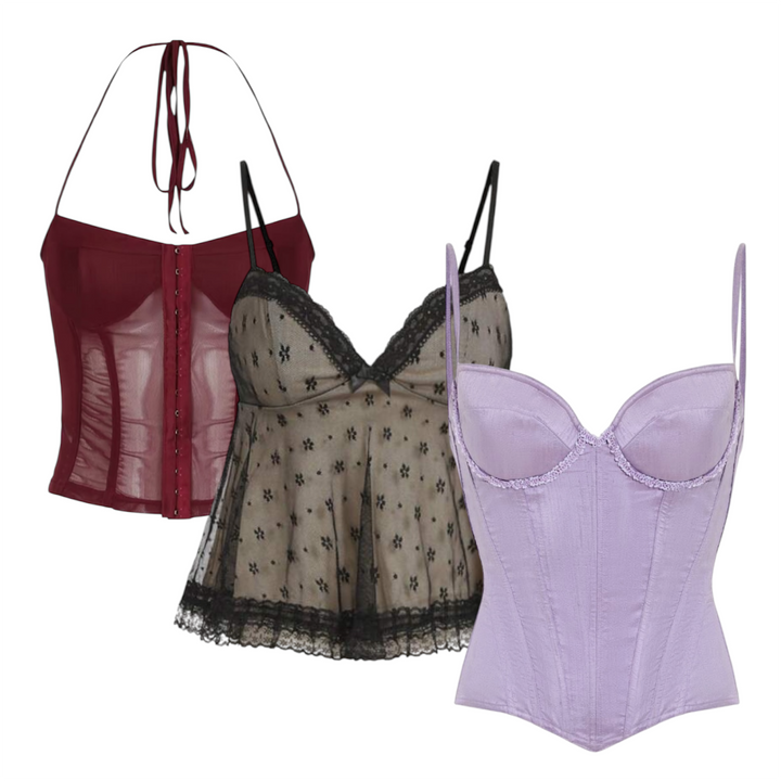 30 womens corsets tops y2k vintage wholesale bundle 