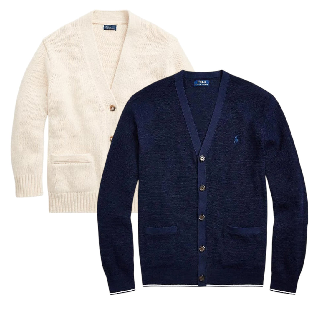 40 ralph lauren cardigan knitwear vintage wholesale bundle 