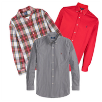 50 mens lonsleeve ralph lauren polo shirts vintage wholesale bundle 