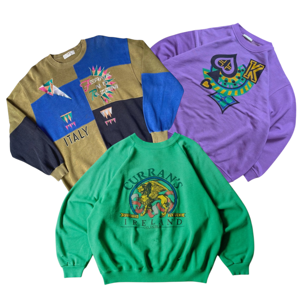 40 hiphop sweatshirts vintage wholesale bundle 