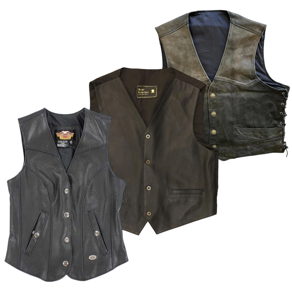 25 mens leather waistcoats vintage wholesale 