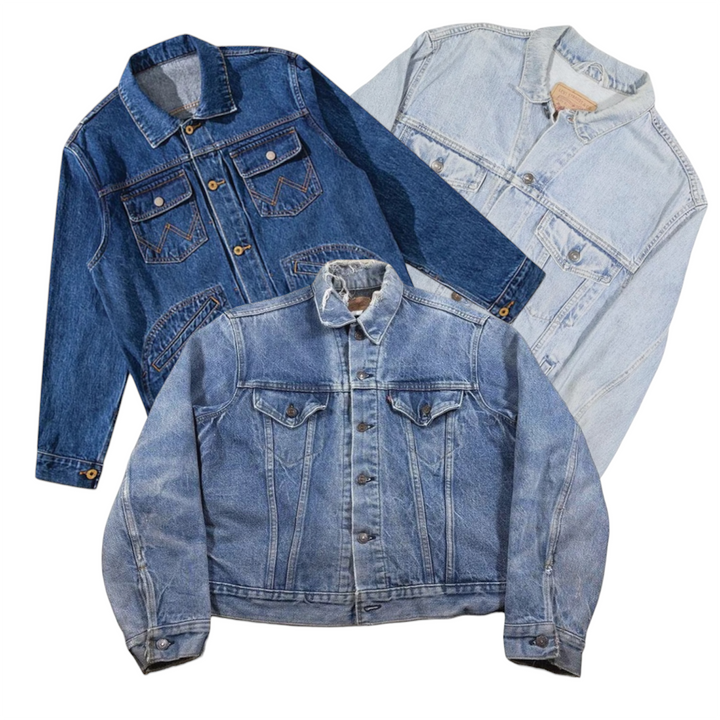25 levis denim jackets vintage wholesale bundle 