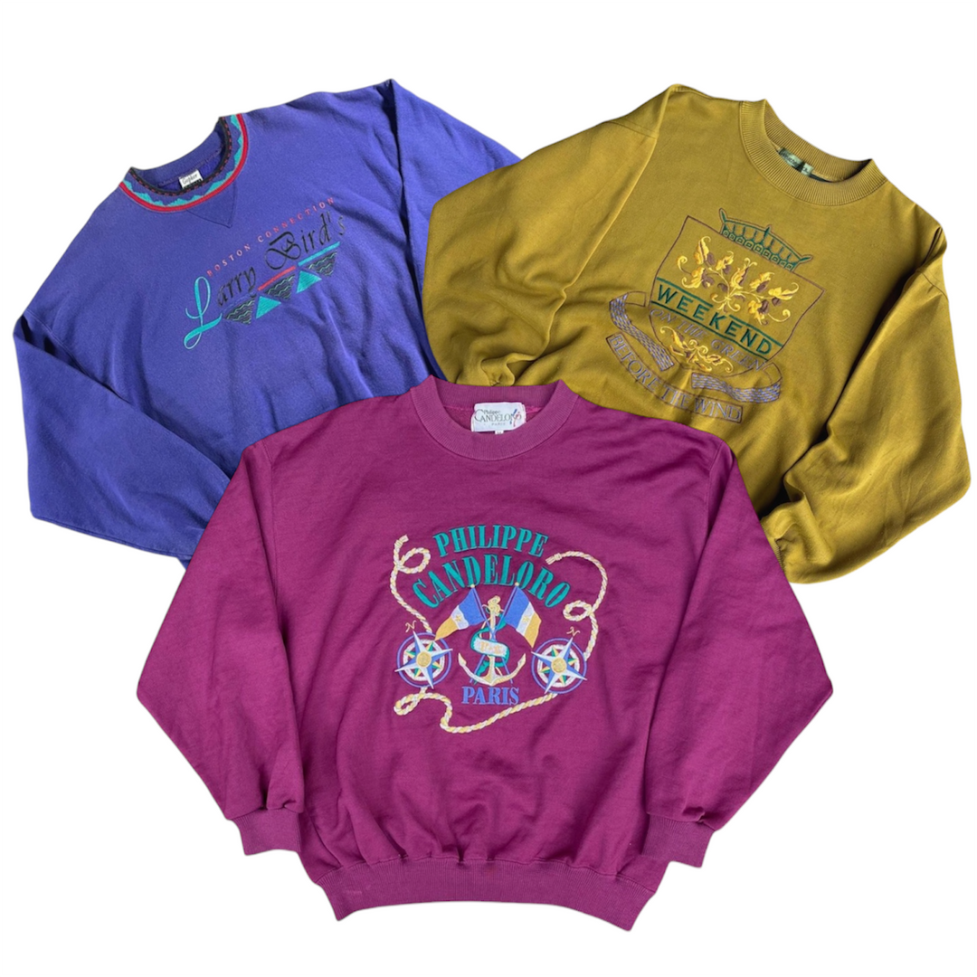 40 mens hiphop sweatshirts vintage wholesale bundle 