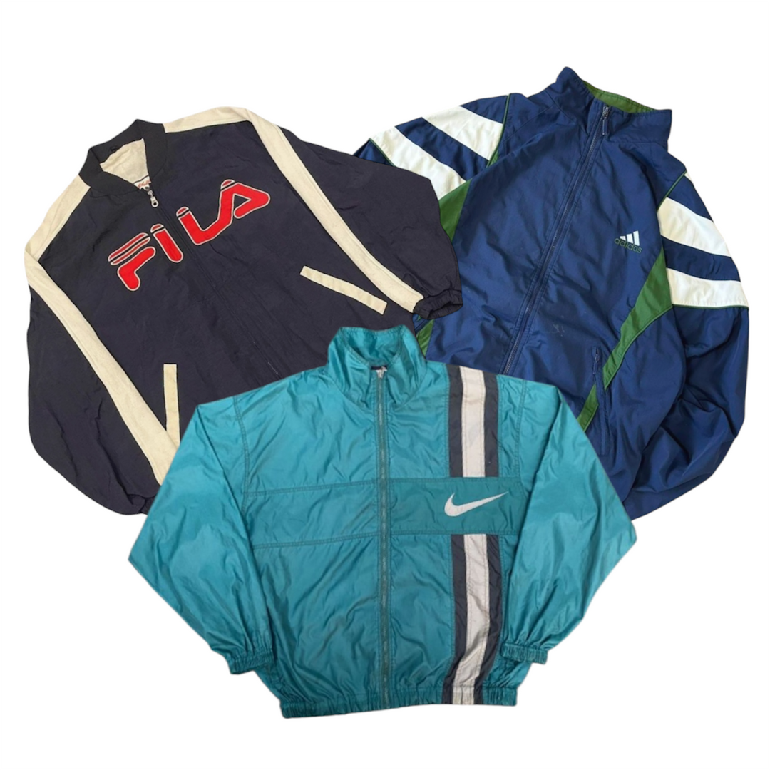 50 mens windbreakers vintage wholesale bundle