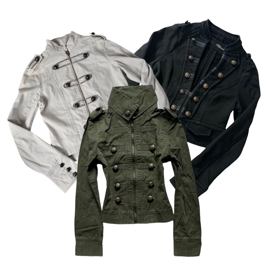 womens military jackets y2k wholesale bundle 
