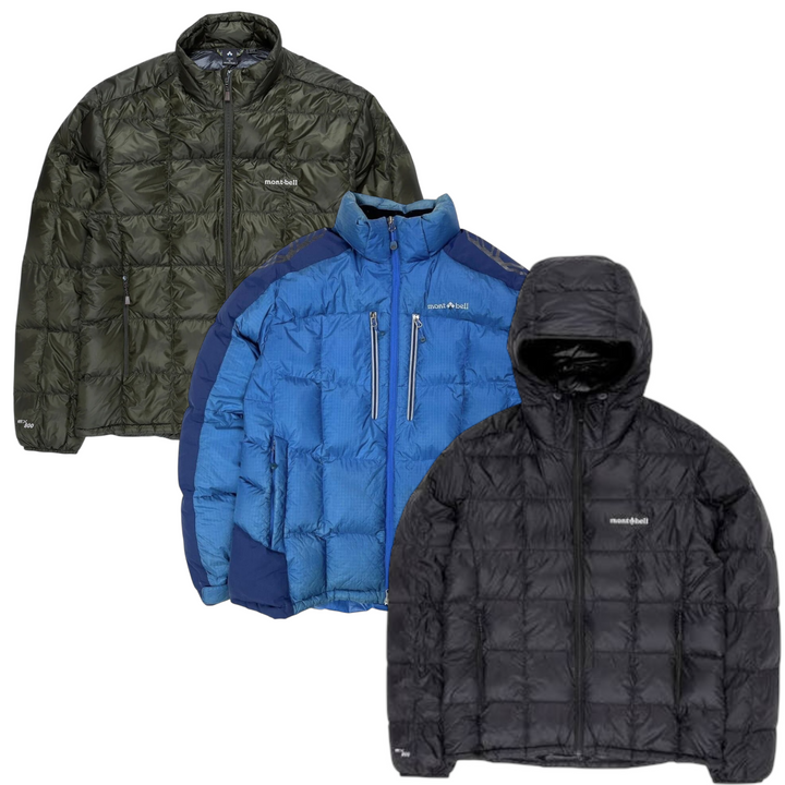 15 montbell puffer jacket vintage wholesale bundle
