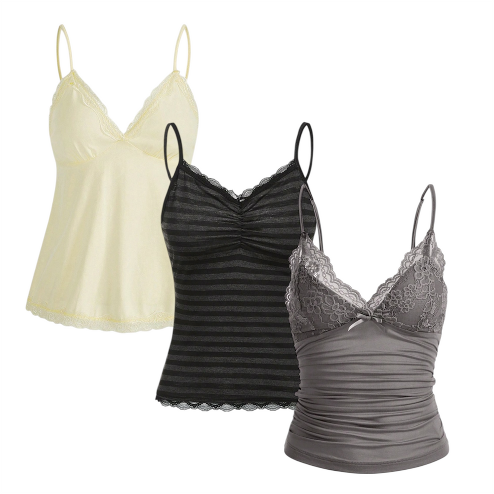 50 womens y2k plain cami tops vintage wholesale bundle