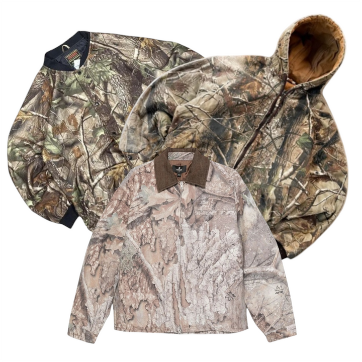 15 real tree jackets vintage wholesale bundle