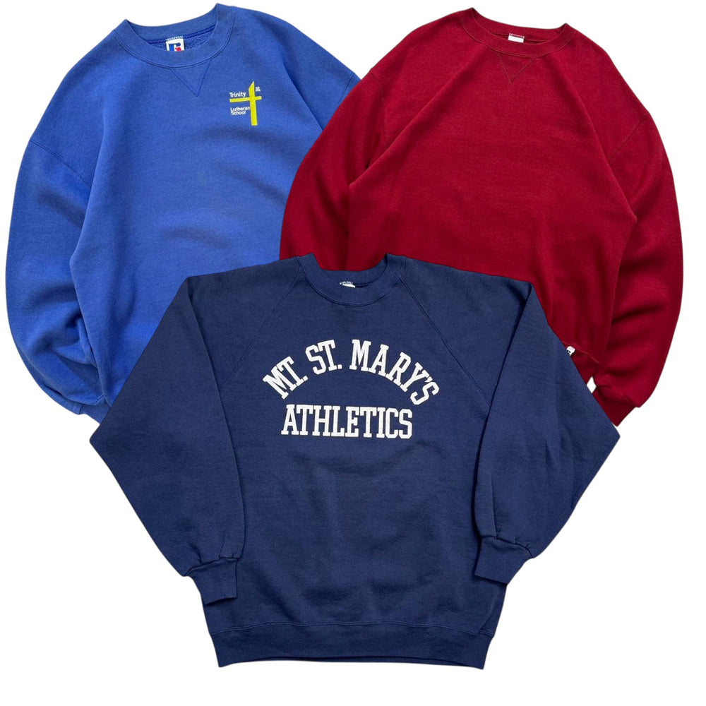 50 Russell sweatshirts vintage wholesale bundle