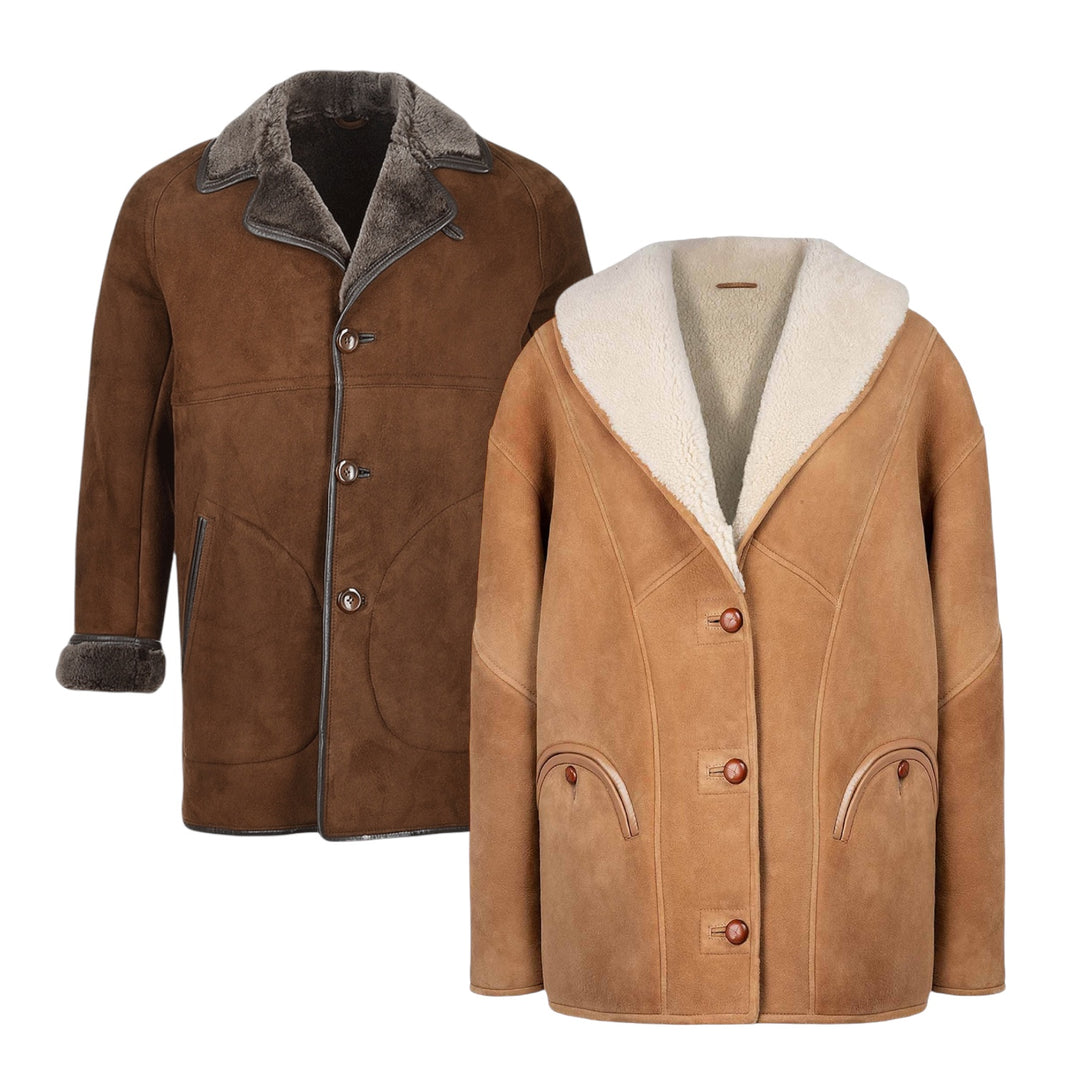 25 sheepskin jackets vintage wholesale bundle