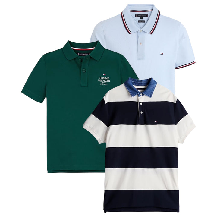 50 Tommy Hilfiger polo shirts vintage wholesale bundle 