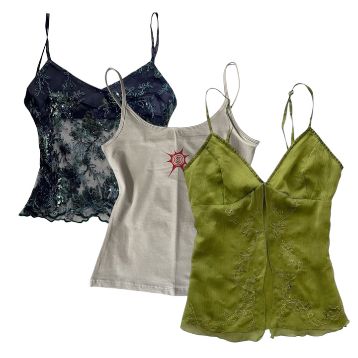 50 womens cami tops vintage wholesale bundle 