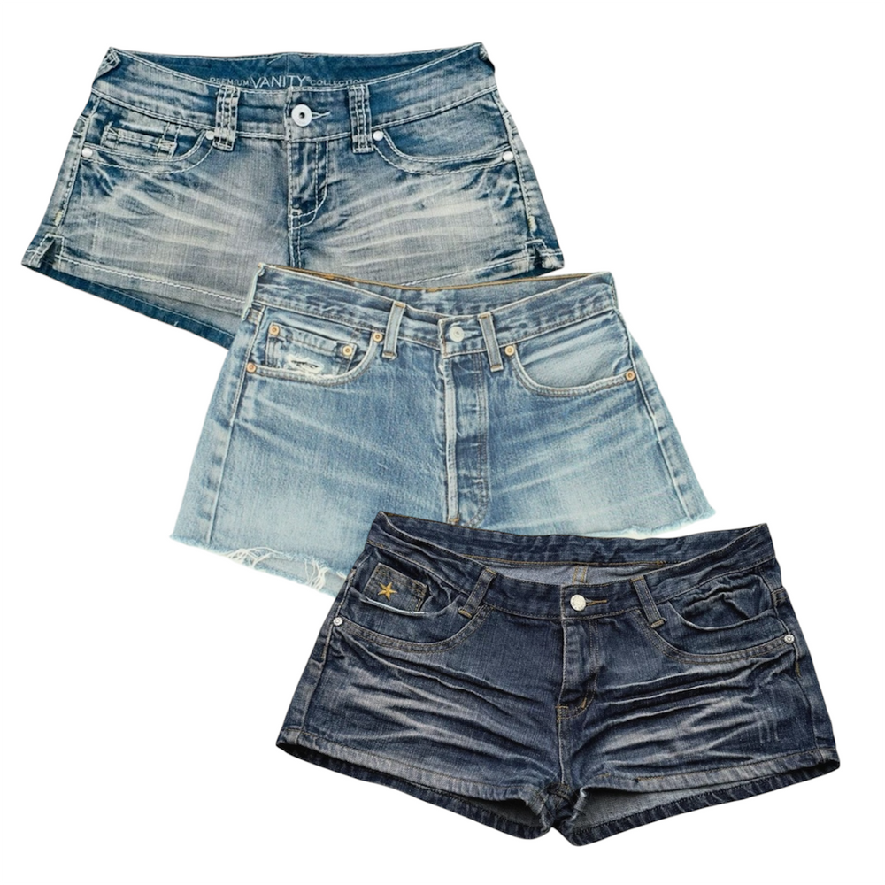 30 womens mini skirts denim vintage wholesale bundle 