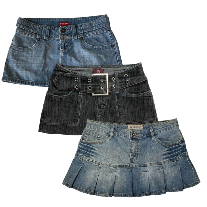 30 y2k mini skirts wholesale vintage bundle